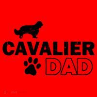 Cavalier Dad Funny Cute Dog Owner Adopt Rescue Fathers Day Gift Santa Hat thumb 1