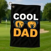 Cool Dad Fathers Day Special Gift Golf Towel thumb 1