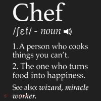 Chef Definition Funny Line Saying Cook Cooking Gifts Chefs Women's Sweatshirt thumb 2