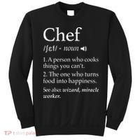 Chef Definition Funny Line Saying Cook Cooking Gifts Chefs Sweatshirt thumb 0