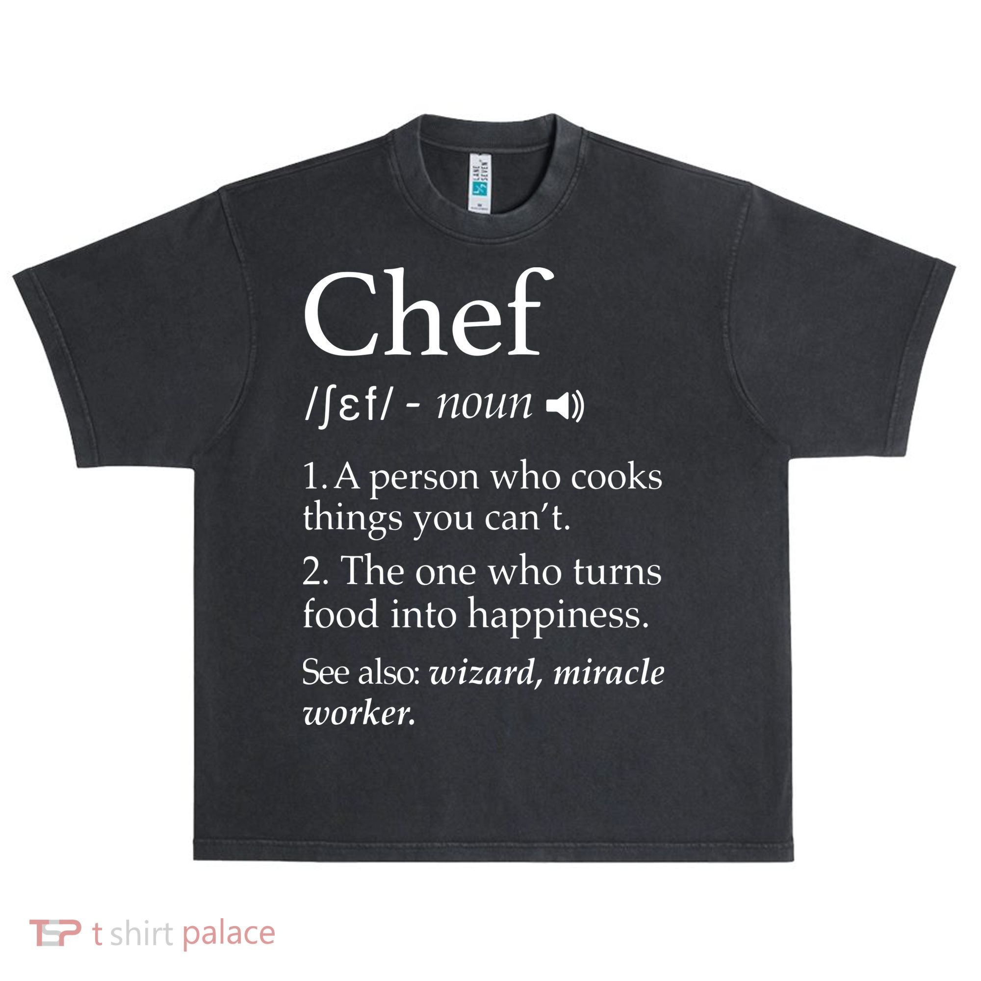 Chef Definition Funny Line Saying Cook Cooking Gifts Chefs Urban Oversized Heavyweight T-Shirt
