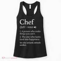Chef Definition Funny Line Saying Cook Cooking Gifts Chefs Women's Tank Top thumb 0