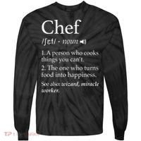 Chef Definition Funny Line Saying Cook Cooking Gifts Chefs Tie-Dye Long Sleeve Shirt thumb 0