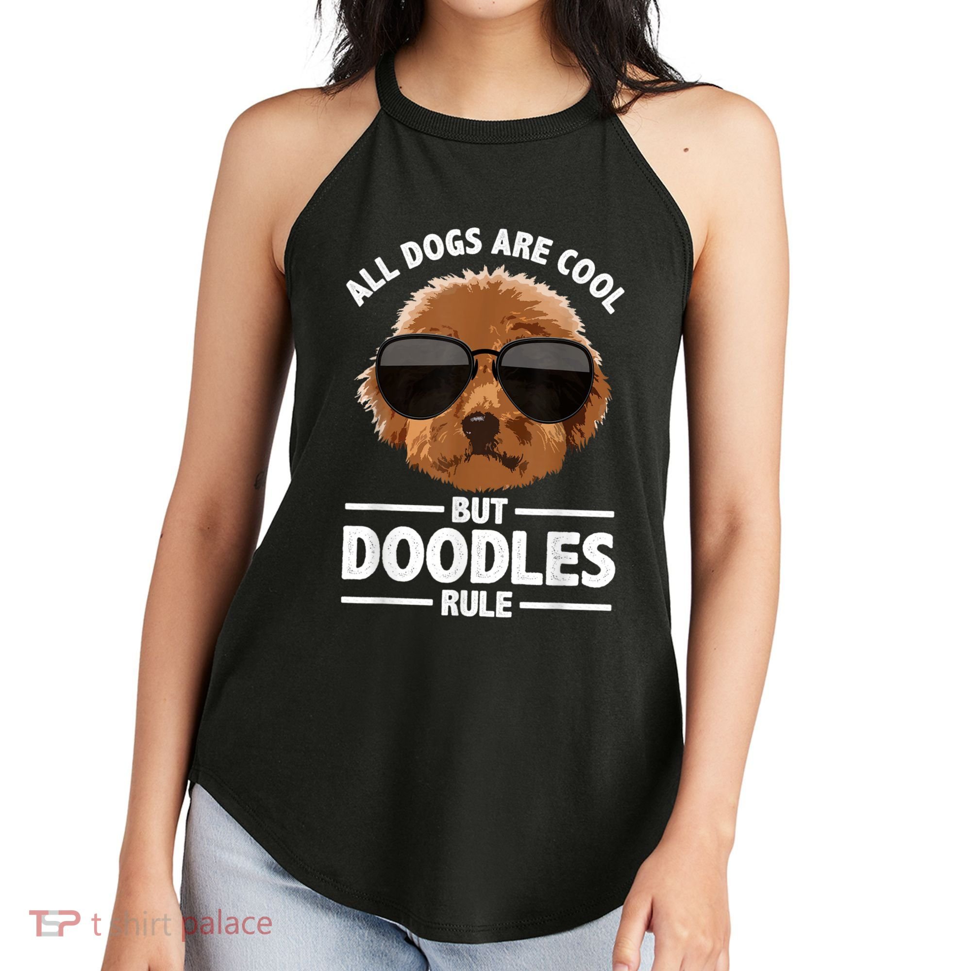 Cute Doodle For Men Women Golden Doodle Labradoodle Dog Women's Perfect Tri Rocker Tank