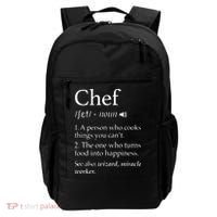 Chef Definition Funny Line Saying Cook Cooking Gifts Chefs Backpack thumb 0