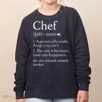 Chef Definition Funny Line Saying Cook Cooking Gifts Chefs Women's Sweatshirt thumb 0
