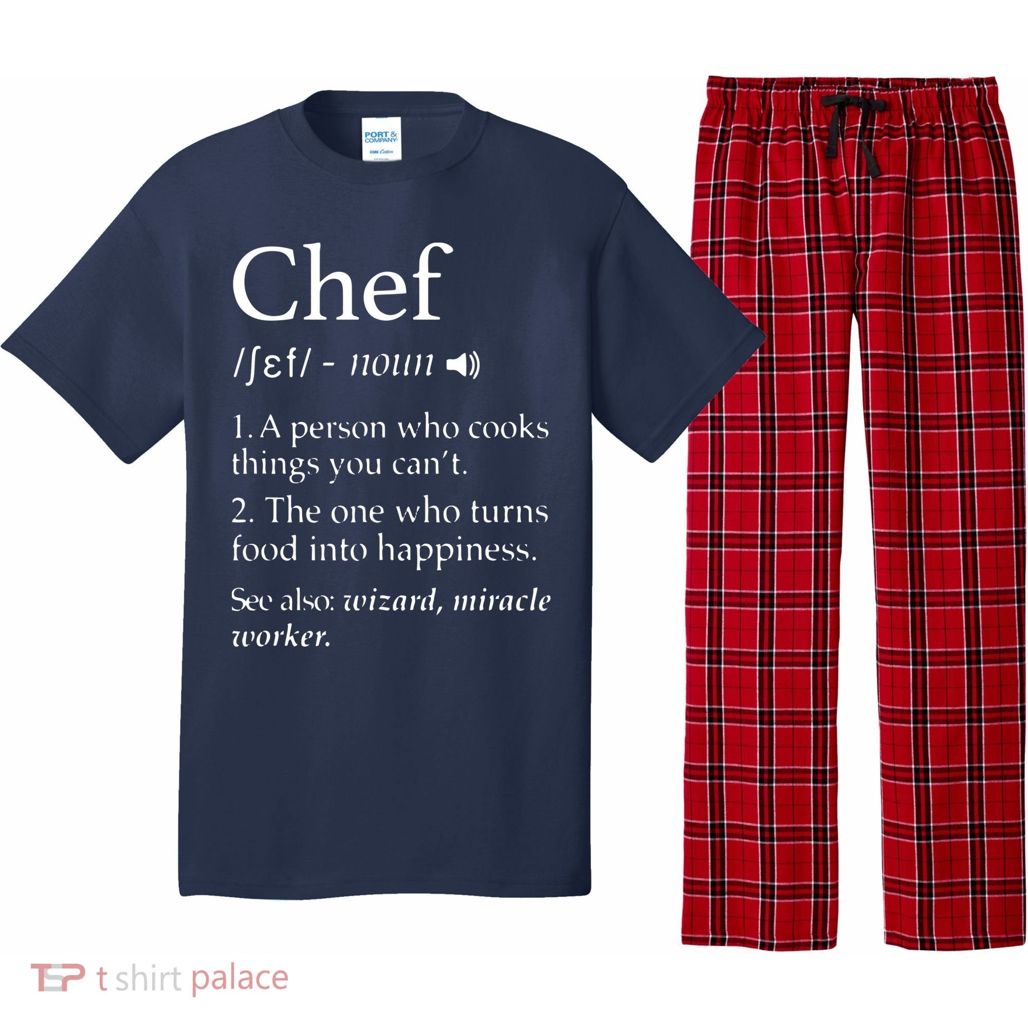 Chef Definition Funny Line Saying Cook Cooking Gifts Chefs Pajama Set
