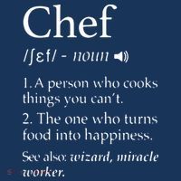 Chef Definition Funny Line Saying Cook Cooking Gifts Chefs Women's Hoodie thumb 2