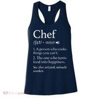 Chef Definition Funny Line Saying Cook Cooking Gifts Chefs Women's Tank Top thumb 0