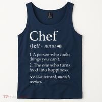 Chef Definition Funny Line Saying Cook Cooking Gifts Chefs Tank Top thumb 2