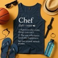 Chef Definition Funny Line Saying Cook Cooking Gifts Chefs Tank Top thumb 4
