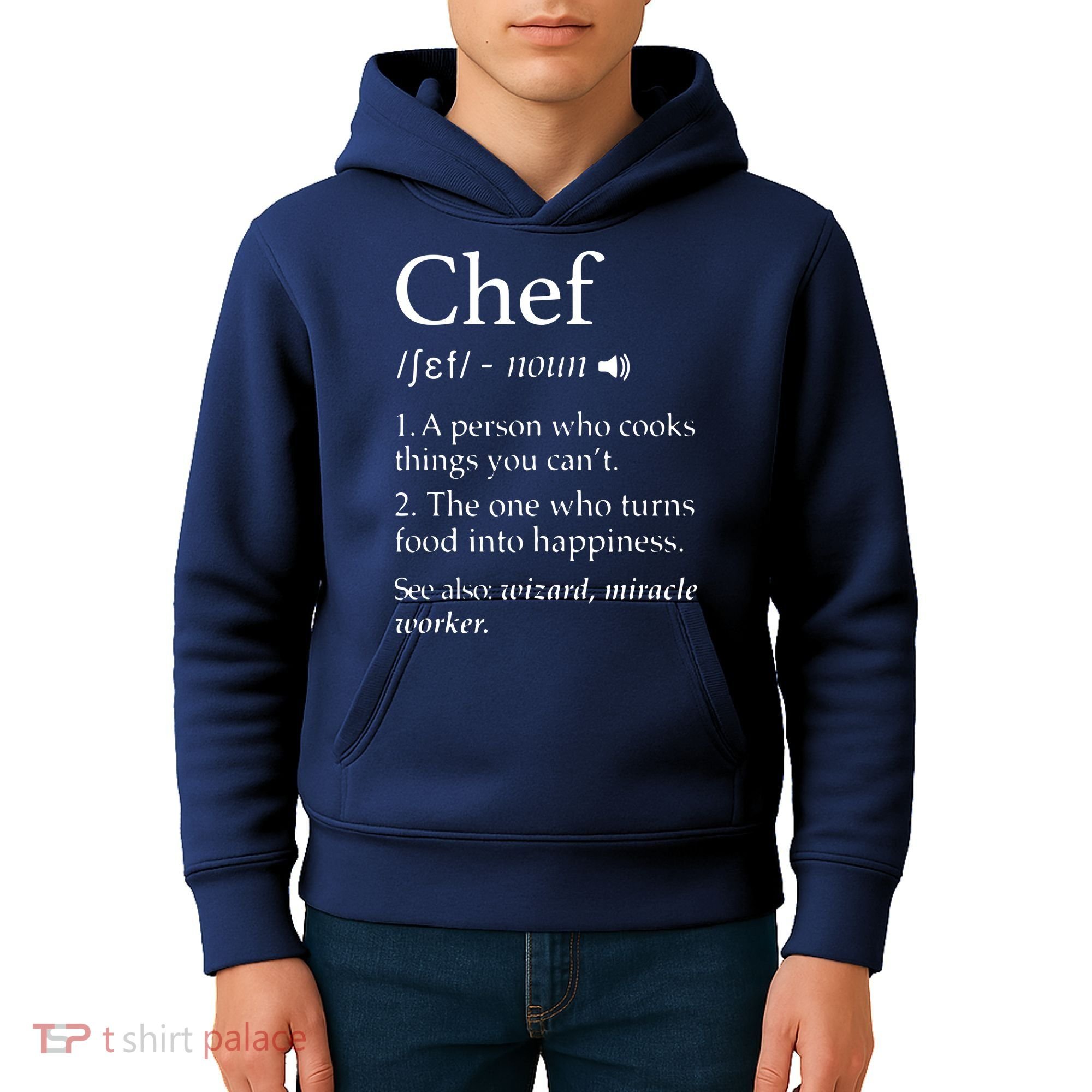 Chef Definition Funny Line Saying Cook Cooking Gifts Chefs Kids Hoodie