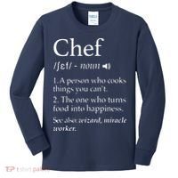 Chef Definition Funny Line Saying Cook Cooking Gifts Chefs Kids Long Sleeve Shirt thumb 0