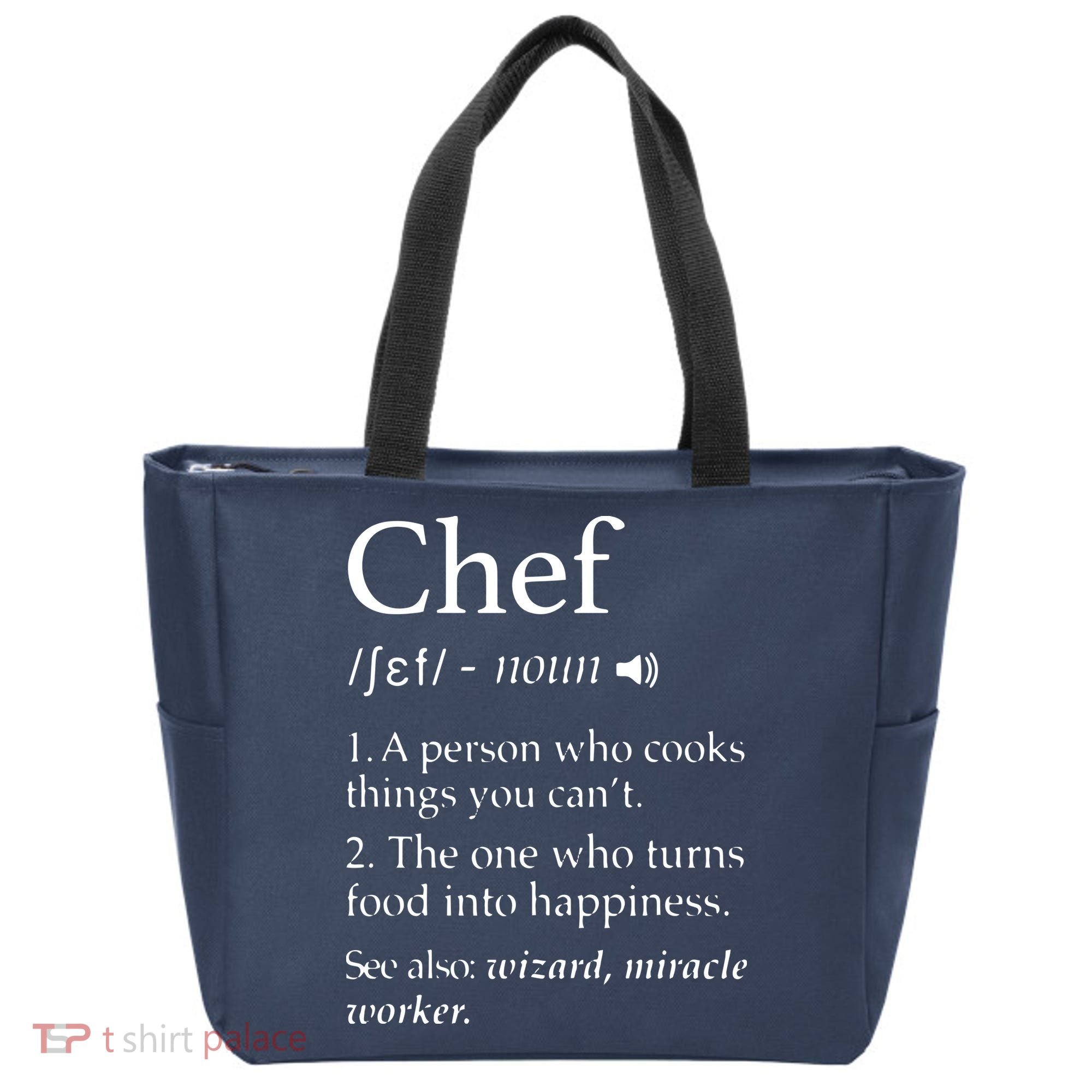 Chef Definition Funny Line Saying Cook Cooking Gifts Chefs Tote Bag