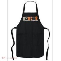 Celebrate Diversity Funny Cat Owner Gift For Cat Lover Paws Apron thumb 0