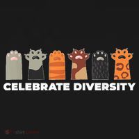 Celebrate Diversity Funny Cat Owner Gift For Cat Lover Paws Women's Tank Top thumb 5