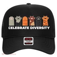 Celebrate Diversity Funny Cat Owner Gift For Cat Lover Paws Hat thumb 0