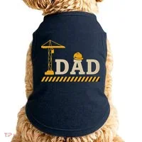 Construction Dad Funny Gift Father;s Day Doggie Tank thumb 0
