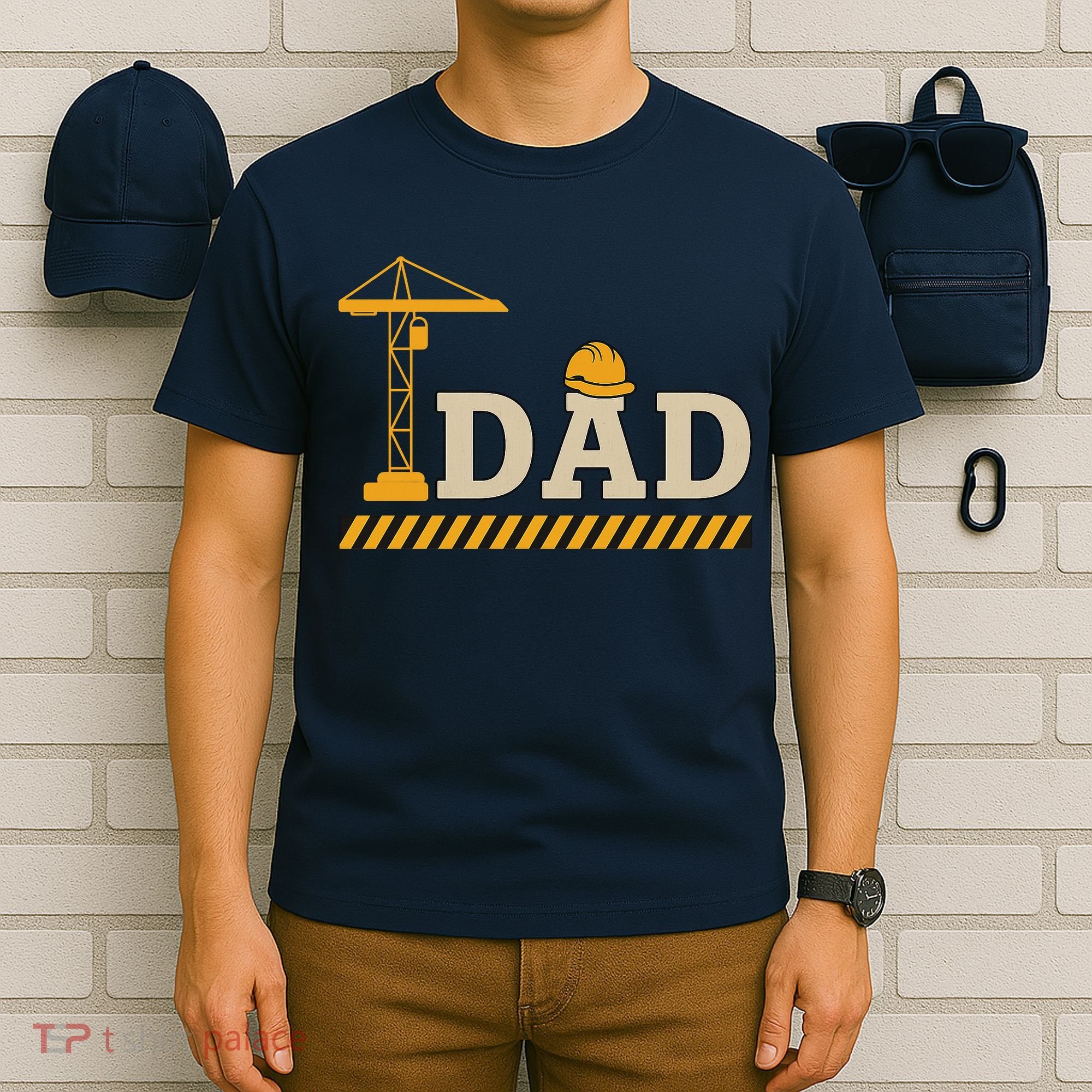 Construction Dad Funny Gift Father;s Day T-Shirt