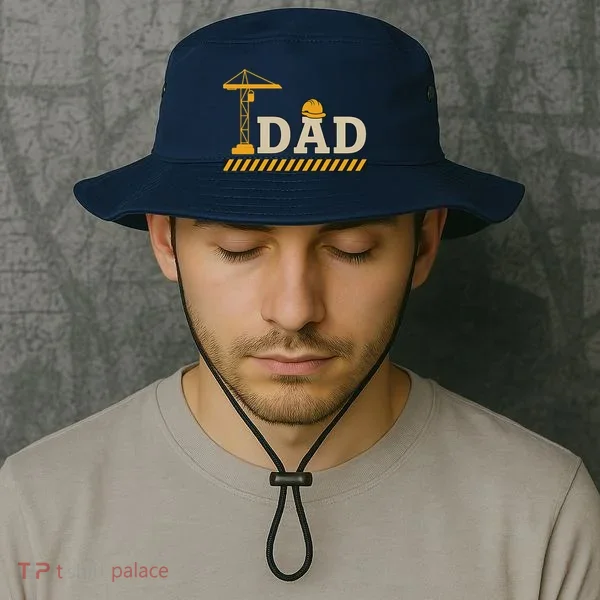 Construction Dad Funny Gift Father;s Day Bucket Hat