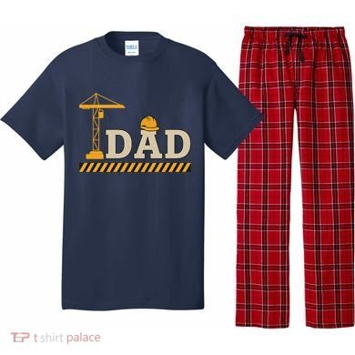 Construction Dad Funny Gift Father;s Day Pajama Set