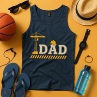 Construction Dad Funny Gift Father;s Day Tank Top thumb 4