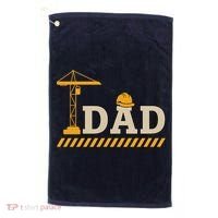 Construction Dad Funny Gift Father;s Day Golf Towel thumb 0