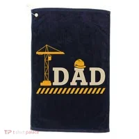 Construction Dad Funny Gift Father;s Day Golf Towel thumb 0