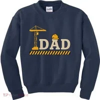 Construction Dad Funny Gift Father;s Day Kids Sweatshirt thumb 0