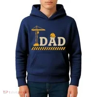 Construction Dad Funny Gift Father;s Day Kids Hoodie thumb 4