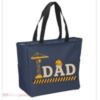 Construction Dad Funny Gift Father;s Day Tote Bag thumb 2