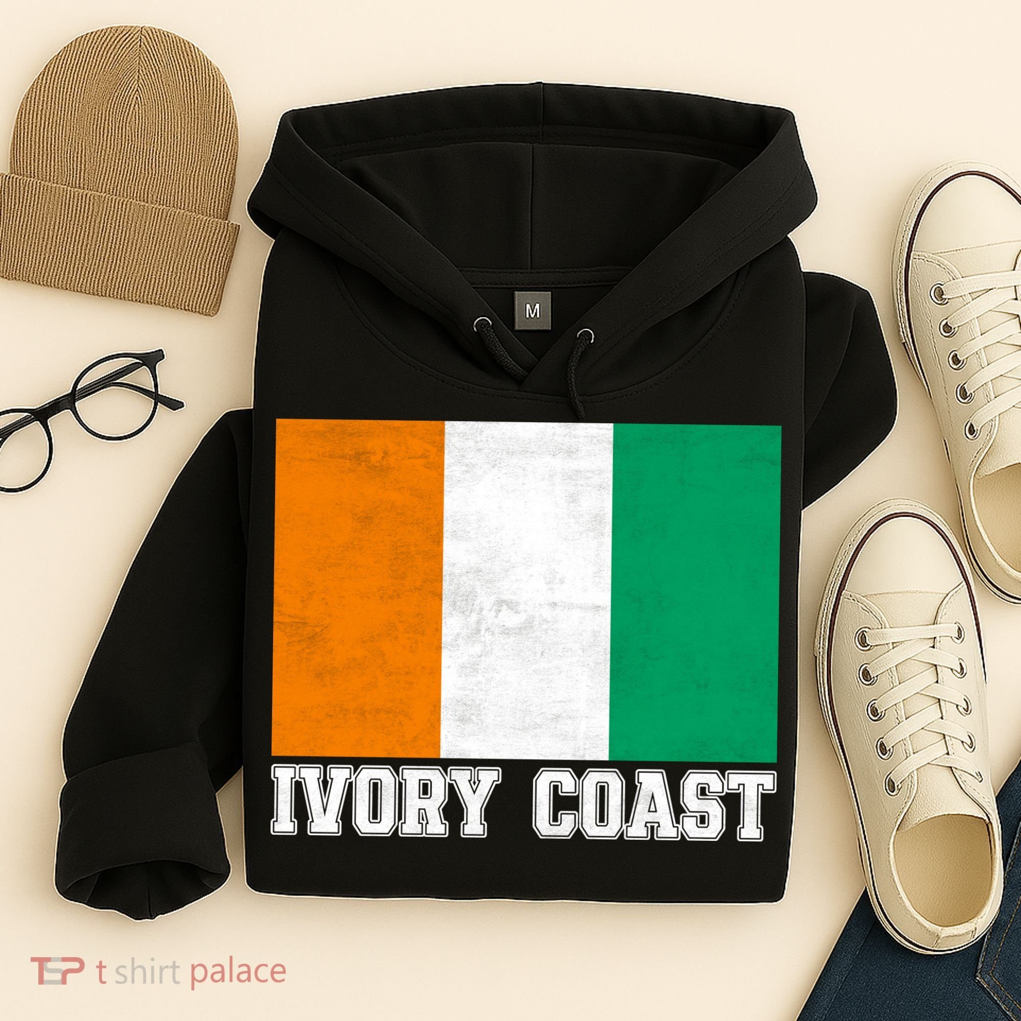 Côte d'Ivoire Flag Inspired Apparel for Proud Fans Hoodie