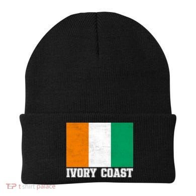 Côte d'Ivoire Flag Inspired Apparel for Proud Fans Beanie