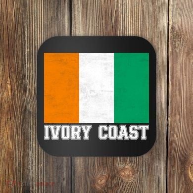 Côte d'Ivoire Flag Inspired Apparel for Proud Fans Coaster