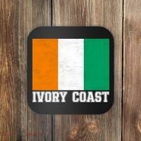 Côte d'Ivoire Flag Inspired Apparel for Proud Fans Coaster thumb 0