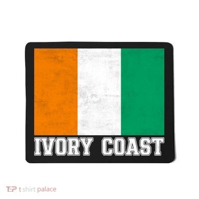 Côte d'Ivoire Flag Inspired Apparel for Proud Fans Mousepad