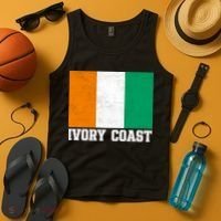 Côte d'Ivoire Flag Inspired Apparel for Proud Fans Tank Top thumb 4