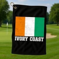 Côte d'Ivoire Flag Inspired Apparel for Proud Fans Golf Towel thumb 1
