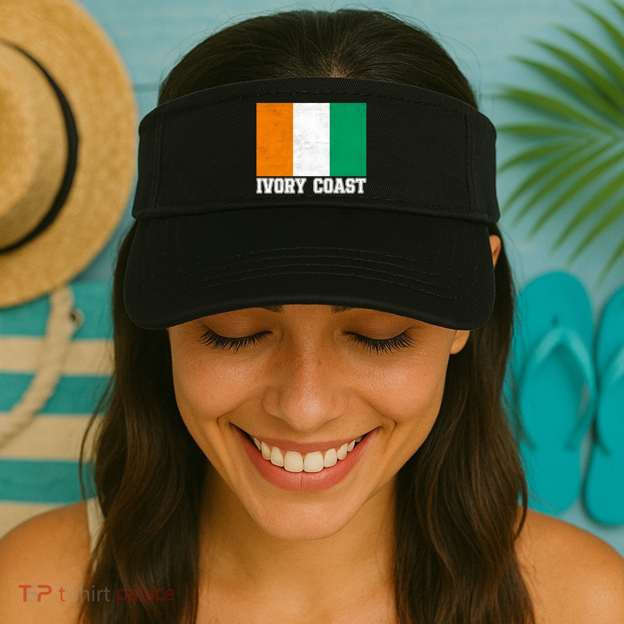 Côte d'Ivoire Flag Inspired Apparel for Proud Fans Visor