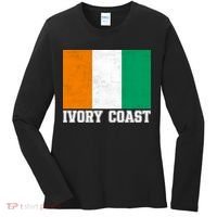 Côte d'Ivoire Flag Inspired Apparel for Proud Fans Women's Long Sleeve Shirt thumb 0