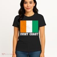 Côte d'Ivoire Flag Inspired Apparel for Proud Fans Women's T-Shirt thumb 4