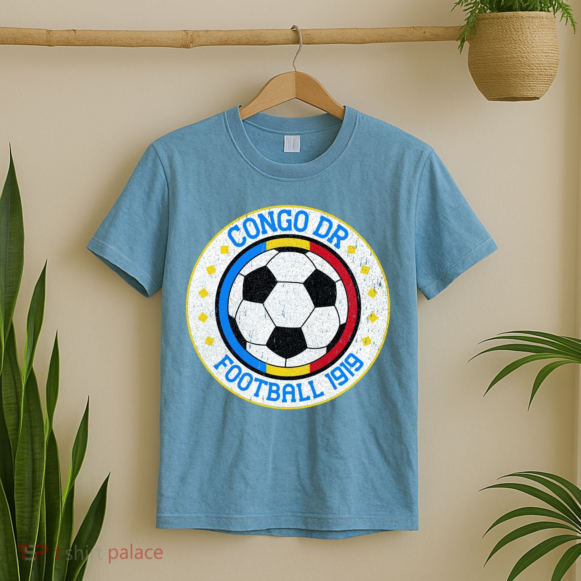 Congo DR Football 1919 Vintage Soccer Fan Apparel T-Shirt