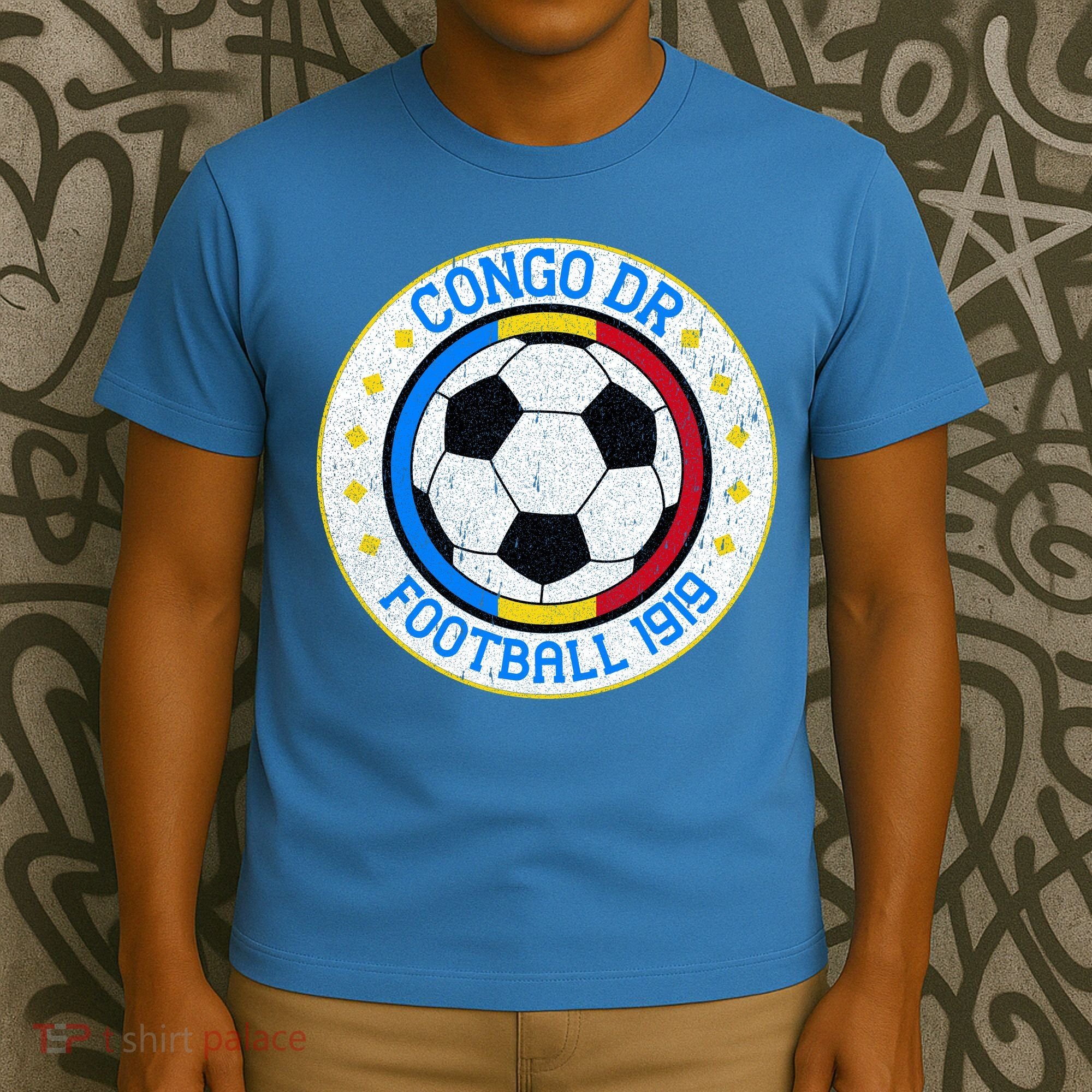 Congo DR Football 1919 Vintage Soccer Fan Apparel T-Shirt