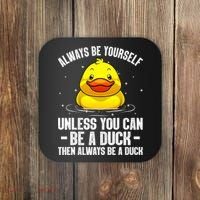 Cute Duck For  Aquatic Bird Rubber Duck Lovers Coaster thumb 0