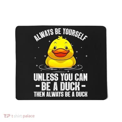 Cute Duck For  Aquatic Bird Rubber Duck Lovers Mousepad