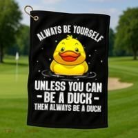 Cute Duck For  Aquatic Bird Rubber Duck Lovers Golf Towel thumb 1