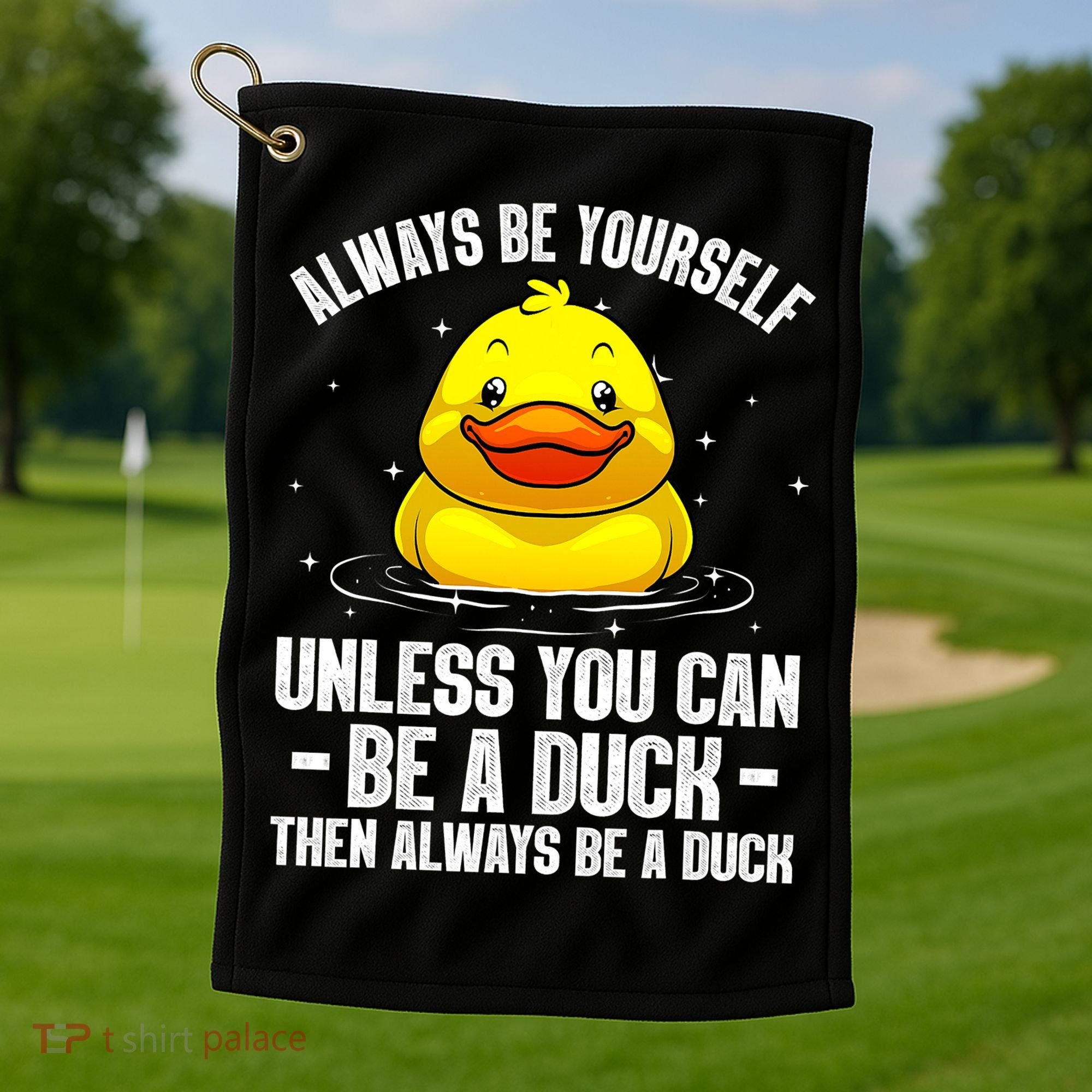 Cute Duck For  Aquatic Bird Rubber Duck Lovers Golf Towel