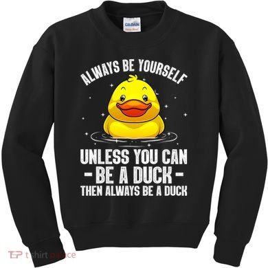 Cute Duck For  Aquatic Bird Rubber Duck Lovers Kids Sweatshirt