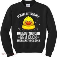 Cute Duck For  Aquatic Bird Rubber Duck Lovers Kids Sweatshirt thumb 0