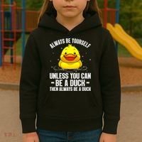 Cute Duck For  Aquatic Bird Rubber Duck Lovers Kids Hoodie thumb 3